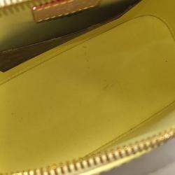 Louis Vuitton Yellow Patent Leather Vernis Alma BB bag