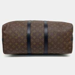 Louis Vuitton Brown Canvas Makassar Bandouliere Keepall 45 bag