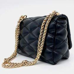 Louis Vuitton Black Leather GO-14 MM bag