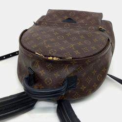 Louis Vuitton Brown Coated Canvas Monogram Palm Springs Backpack
