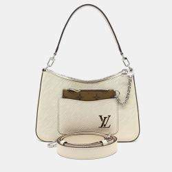 Louis Vuitton Beige Leather Epi Marel Bag