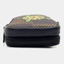 Louis Vuitton Brown Coated Canvas X Nigo Double Phone Crossbody Bag
