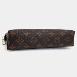 Louis Vuitton Brown PVC Monogram Cosmetic Pouch
