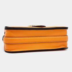 Pre Owned Louis Vuitton Orange Leather Pont Neuf Soft MM bag