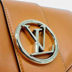 Pre Owned Louis Vuitton Orange Leather Pont Neuf Soft MM bag