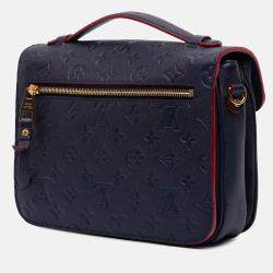 Louis Vuitton Navy Blue Monogram Empreinte Pochette Metis