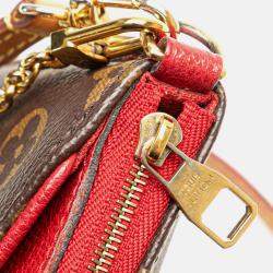 Pre Owned Louis Vuitton Brown Monogram Pallas Clutch