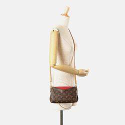 Pre Owned Louis Vuitton Brown Monogram Pallas Clutch