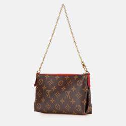 Pre Owned Louis Vuitton Brown Monogram Pallas Clutch