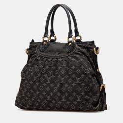 Louis Vuitton Black Monogram Denim Neo Cabby MM