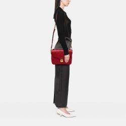 Louis Vuitton Red Monogram Empreinte Pochette Metis