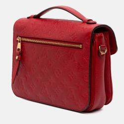 Louis Vuitton Red Monogram Empreinte Pochette Metis