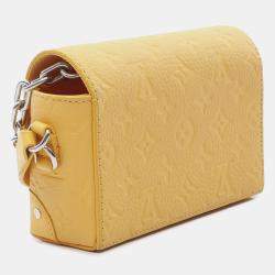Louis Vuitton Yellow Monogram Taurillon Steamer Wearable Wallet