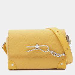 Louis Vuitton Yellow Monogram Taurillon Steamer Wearable Wallet