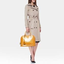 Louis Vuitton Beige Poudre Monogram Vernis Alma PM Bag