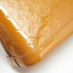 Louis Vuitton Beige Poudre Monogram Vernis Alma PM Bag