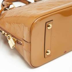 Louis Vuitton Beige Poudre Monogram Vernis Alma PM Bag