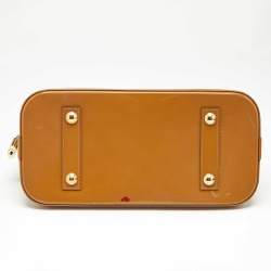 Louis Vuitton Beige Poudre Monogram Vernis Alma PM Bag