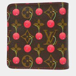 Louis Vuitton Compact Cherry Monogram Canvas Wallet