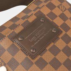 Louis Vuitton Pochette Plate Brooklyn Damier Ebene Canvas Shoulder Bag