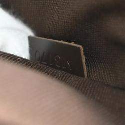 Louis Vuitton Pochette Plate Brooklyn Damier Ebene Canvas Shoulder Bag