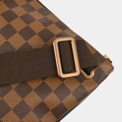 Louis Vuitton Pochette Plate Brooklyn Damier Ebene Canvas Shoulder Bag