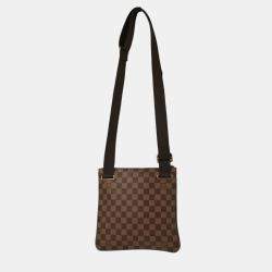 Louis Vuitton Pochette Plate Brooklyn Damier Ebene Canvas Shoulder Bag