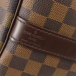 Louis Vuitton Keepall Bandouliere 55 Damier Ebene Canvas Duffle Bag