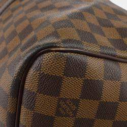 Louis Vuitton Keepall Bandouliere 55 Damier Ebene Canvas Duffle Bag