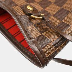 Louis Vuitton Neverfull PM Damier Ebene Canvas Tote Bag