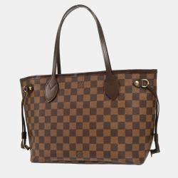 Louis Vuitton Neverfull PM Damier Ebene Canvas Tote Bag