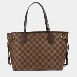 Louis Vuitton Neverfull PM Damier Ebene Canvas Tote Bag