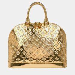 Louis Vuitton Alma MM Gold Monogram Miroir Handbag