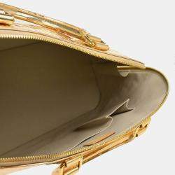 Louis Vuitton Alma MM Gold Monogram Miroir Handbag