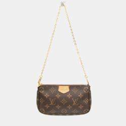 Louis Vuitton Monogram Multi Pochette Accessoires Pouch Shoulder Bag Khaki Monogram