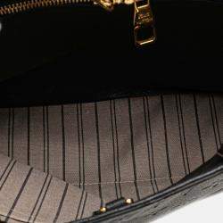 Louis Vuitton Black Monogram Empreinte Montaigne MM