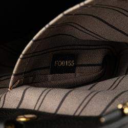 Louis Vuitton Black Monogram Empreinte Montaigne MM