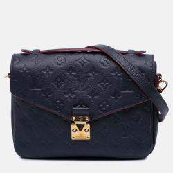 Louis Vuitton Navy Blue Monogram Empreinte Pochette Metis