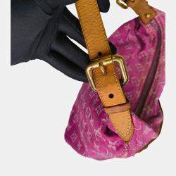 Louis Vuitton Baggy PM Pink Monogram Denim Shoulder Bag