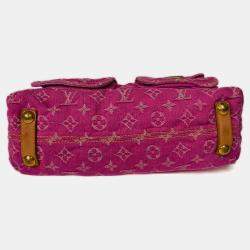 Louis Vuitton Baggy PM Pink Monogram Denim Shoulder Bag