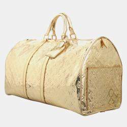 Louis Vuitton Keepall Boston 55 Gold Monogram Miroir Bag