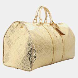 Louis Vuitton Keepall Boston 55 Gold Monogram Miroir Bag