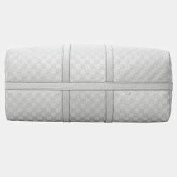 Louis Vuitton Damier Glitter Keepall Bandouliere 50 Silver Bag