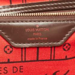 Louis Vuitton Damier Ebene Canvas Neverfull MM Bag