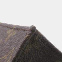 Pre Owned Louis Vuitton Petit Sac Plat Brown Monogram Canvas Tote Bag