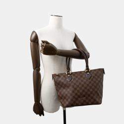 Louis Vuitton Saleya PM Red Damier Ebene Canvas Tote