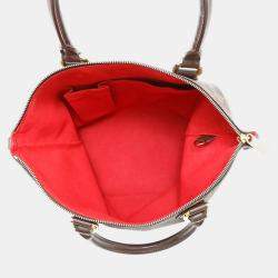 Louis Vuitton Saleya PM Red Damier Ebene Canvas Tote