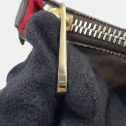 Louis Vuitton Saleya PM Red Damier Ebene Canvas Tote