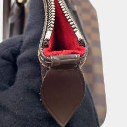 Louis Vuitton Saleya PM Red Damier Ebene Canvas Tote