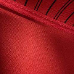Pre Owned Louis Vuitton Neverfull PM Red Damier Ebene Canvas Tote